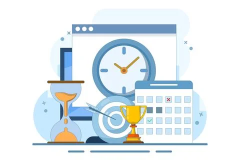 Self-Discipline and Motivation Implementation Concept Illustrazione stock