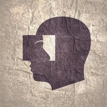 Self discovery, finding yourself searching for self value, success dream or Stock Illustration