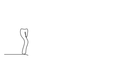 Self drawing animation of continuous lin... | Stock Video | Pond5