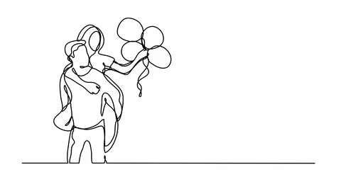 Self drawing animation of continuous line drawing Stock Footage 89782979