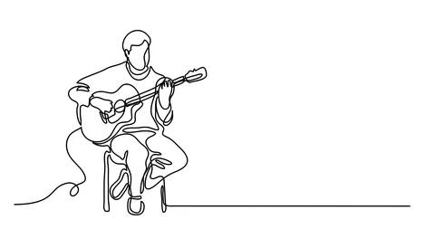 Self drawing animation of continuous line drawing Stock Footage 89792541