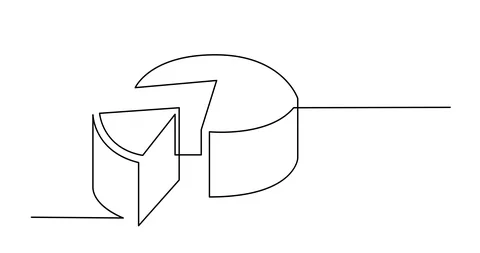 Self drawing animation of continuous lin... | Stock Video | Pond5