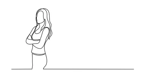 Self drawing animation of continuous line drawing Vídeos de archivo 89803246