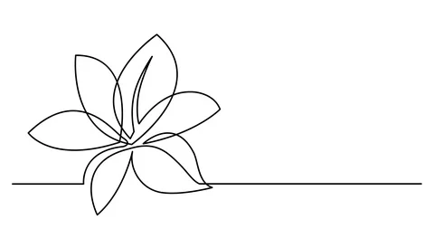 Self drawing animation of continuous line drawing Stock Footage 89805018