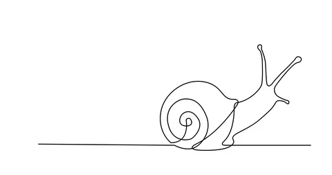 Self drawing animation of continuous line drawing Stock Footage 89812265