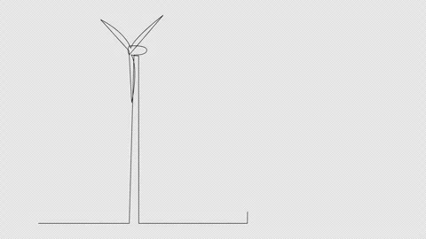 Wind Turbine Drawing Stock Video Footage | Royalty Free Wind Turbine ...