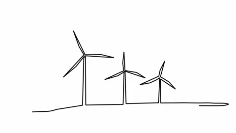 Wind Turbine Drawing Stock Video Footage | Royalty Free Wind Turbine ...
