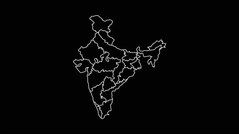 How to draw India outline map-saigonsouth.com.vn