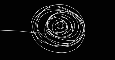 Self drawing animation of neon shining line. Stock Footage 143312978