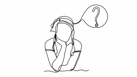 Self drawing animation one continuous line draw, logo,ideas, question Vídeos de archivo 274705660