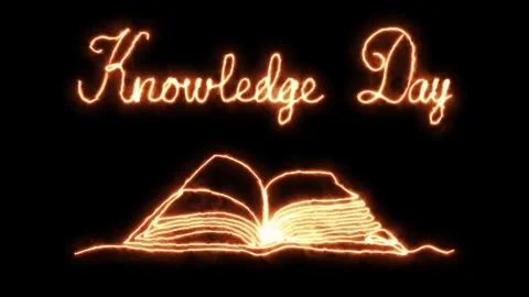 Self drawing animation one continuous line draw, logo, Knowledge Day. Open book Stock Footage 278260790