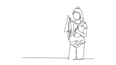 Self drawing animation of single line dr... | Stock Video | Pond5