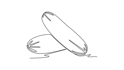 Self drawing animation of single line dr... | Stock Video | Pond5