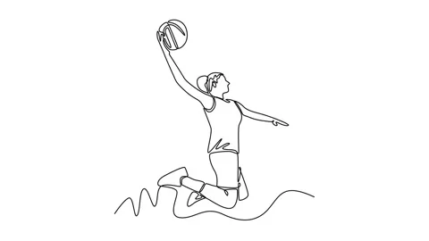 Self drawing animation of single line dr... | Stock Video | Pond5