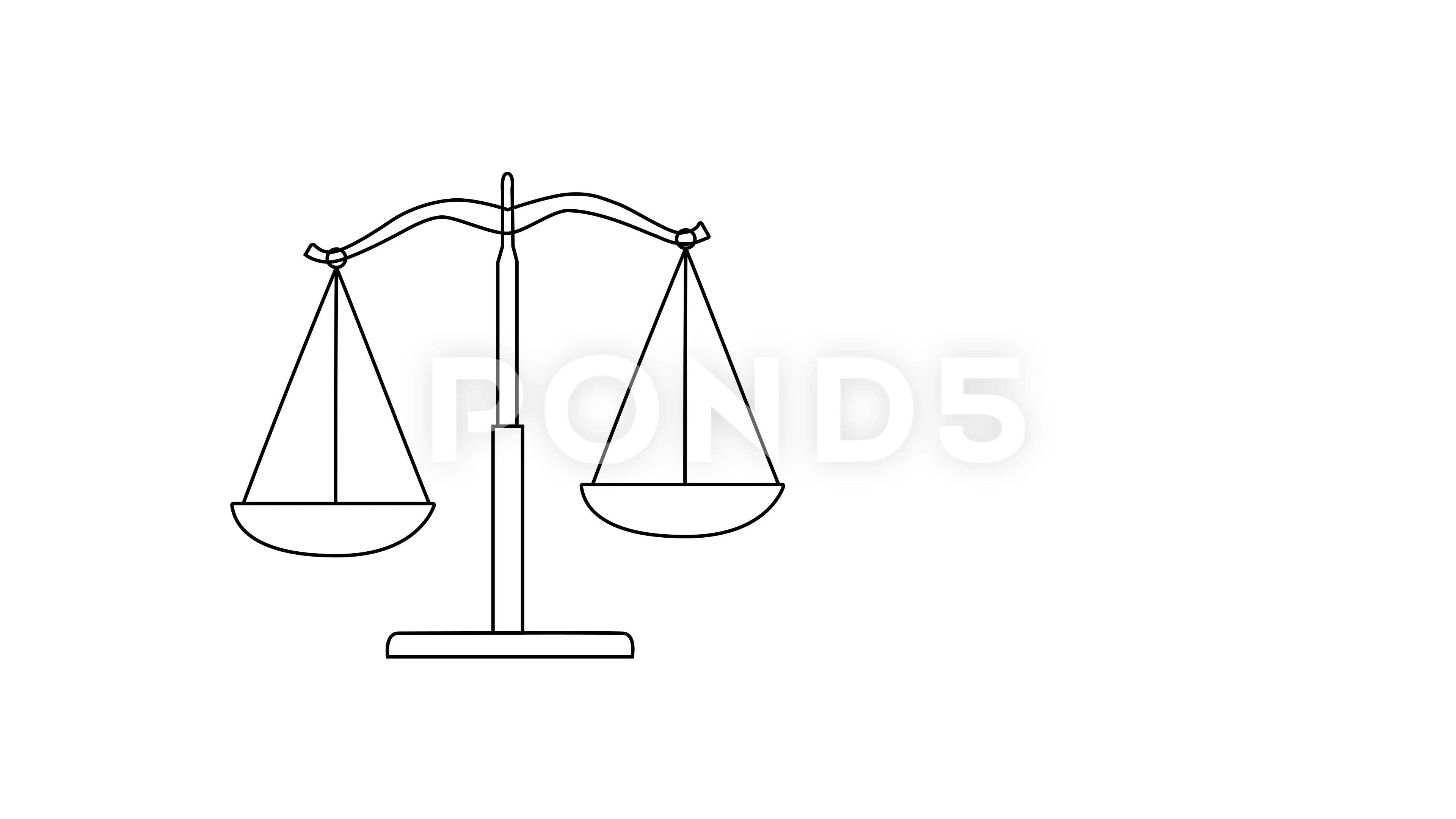 Pair Of Scales Symbol Drawing Stock Illustration - Download Image Now - Weight  Scale, Sketch, Drawing - Art Product - iStock