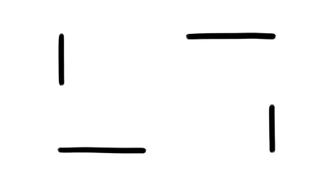 Self drawing doodle line frame, loopable hand drawn stop motion sketch Stock Footage 233624618