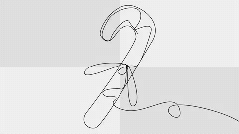 Self-drawing doodles of candy with red spots. Stock Footage 168681911