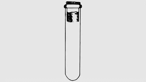 Self-drawing a flask Stock Footage 151417620