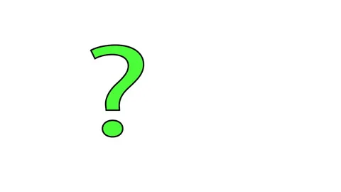 Self drawing green question mark. Concep... | Stock Video | Pond5
