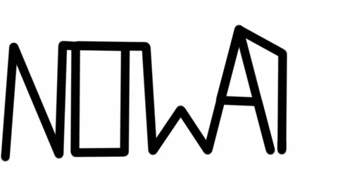 Self drawing line animation with text no war Stock Footage 170948770
