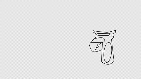 Self-drawing pistol megaphone Stock Footage 148169196