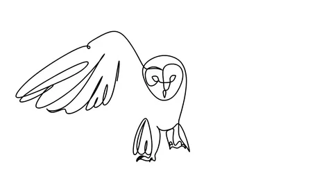 Self-drawing simple animation of one continuous drawing of one line Video stock 128423770