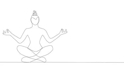 Self-drawing a simple animation of one continuous exercise of drawing one lin Stock Illustration