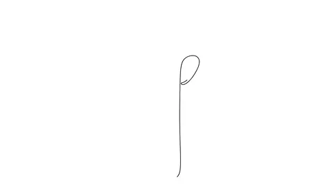 Self drawing simple animation of single continuous one line drawing flower Stock-Footage 128419681