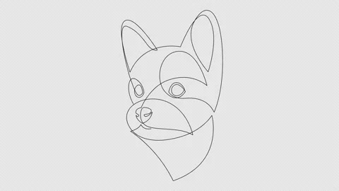 Self drawing simple animation of single ... | Stock Video | Pond5
