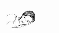 Sleeping Girl Drawing - DEMORIE