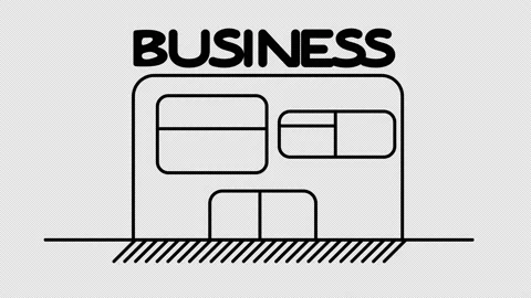 Self-drawing small line stall Stock Footage 148167924