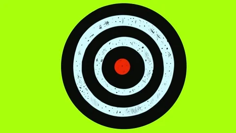 Self drawing target on green screen. Stock video with hatching and texturing of Video stock 329390577