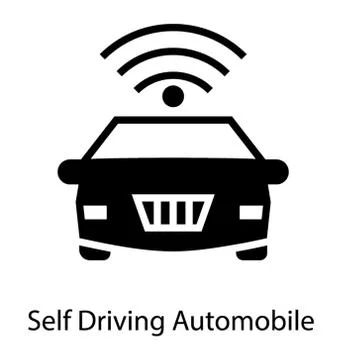 Self Driving Automobile Stock Illustration