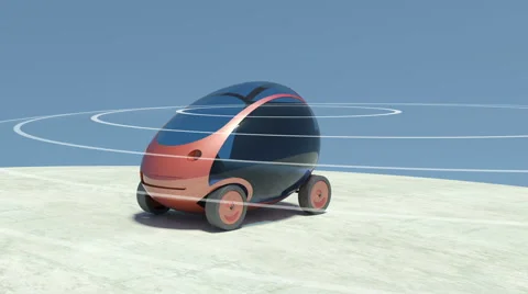 Self driving, autonomous car. Vidéo 66554897