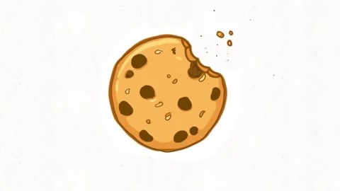 Self Eating Cookie Loop Stock Footage 331633839