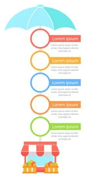Self-employment plan infographic chart design template Illustrazione stock