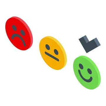 Self esteem icon, isometric style Stock Illustration