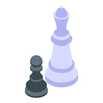 Self esteem skill icon, isometric style Illustrazione stock