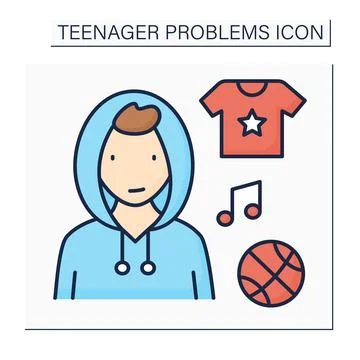 Self-expression color icon Stock Illustration