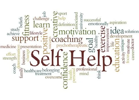 Self Help, word cloud concept Stock Illustration