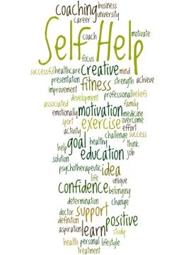 Self Help, word cloud concept Stock Illustration