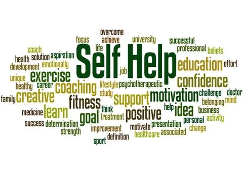 Self Help, word cloud concept Stock Illustration