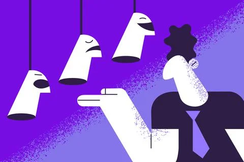 Self identity, mood of the day concept Illustrazione stock