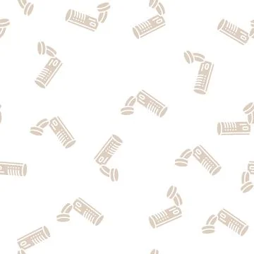 Self-igniting coal glyph seamless pattern Stock Illustration