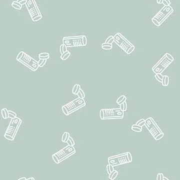 Self-igniting coal line seamless pattern Stock Illustration