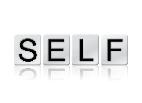 Self Isolated Tiled Letters Concept and Theme Stock Illustration