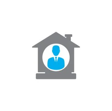 Self isolation related icon on background for graphic and web design. Creative Stock Illustration