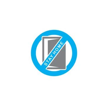 Self isolation related icon on background for graphic and web design. Creative Stock Illustration