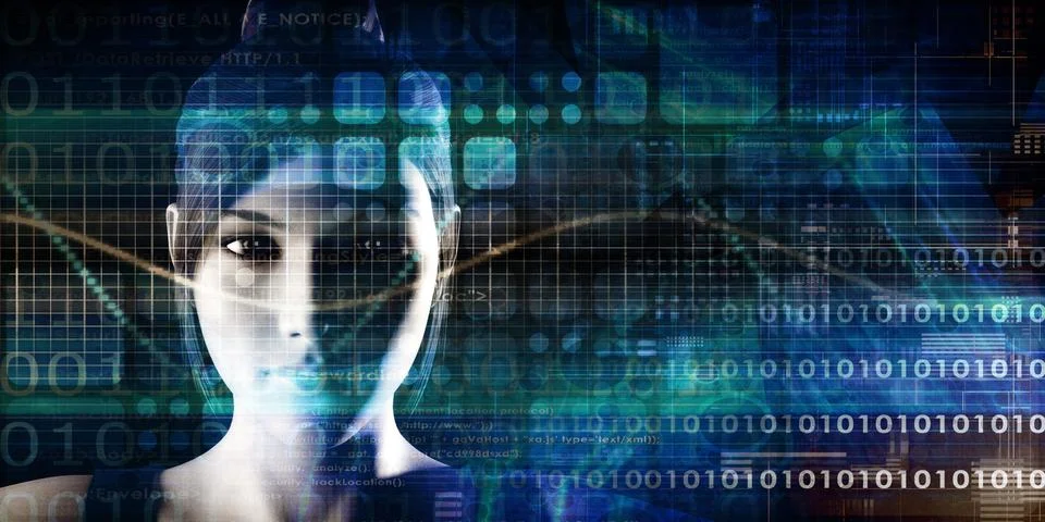 Self Learning Technology Stock Illustration