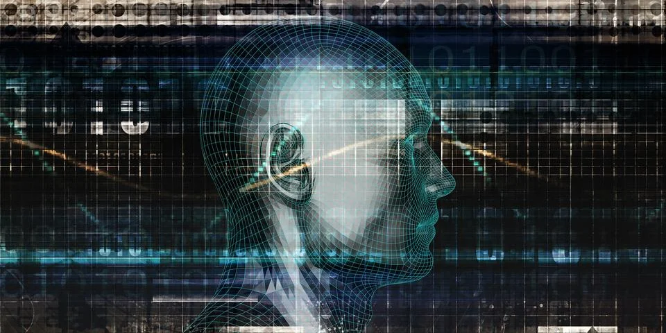 Self Learning Technology Stock Illustration